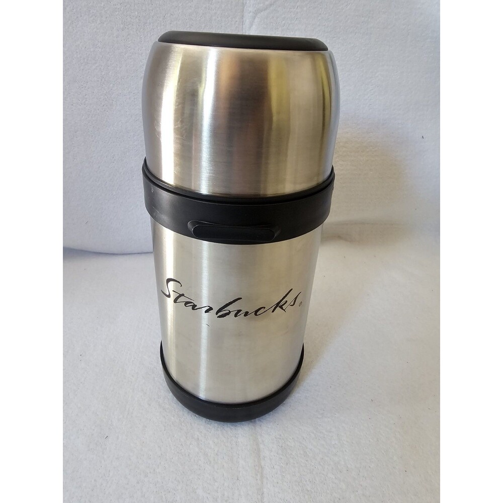Starbucks Coffee Company Stainless Steel Thermos LARGE Big Mouth